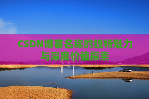 CSDN博客名称的独特魅力与深度价值探索